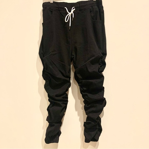 SHEIN Curve 1XL Ruched Joggers Draw String Black - Picture 1 of 9